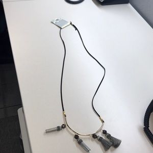 Long leather necklace